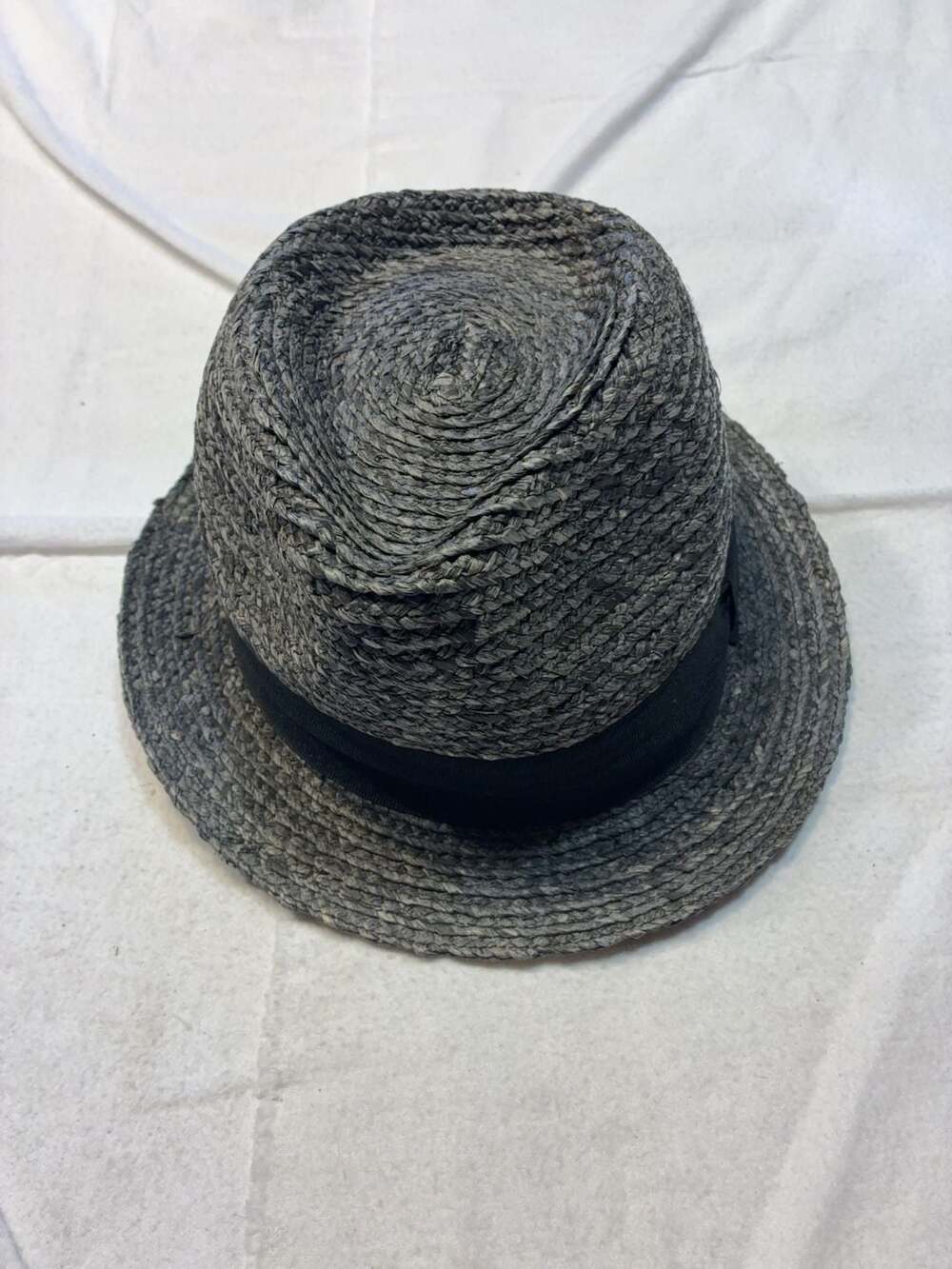 Cappelleria Bertacchi Handmade Italian Straw Fedora Hat Size 61